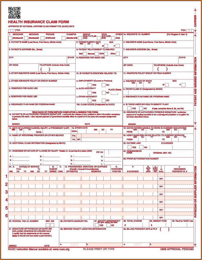 Hcfa 1500 Forms Free Download Form Resume Examples QJ9eZjZYmy