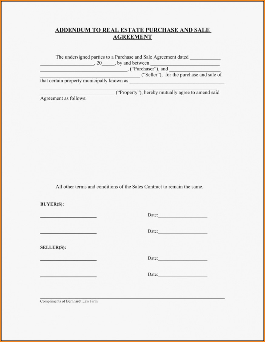 Addendum Template For Contract Agreement Template 1 Resume Examples 