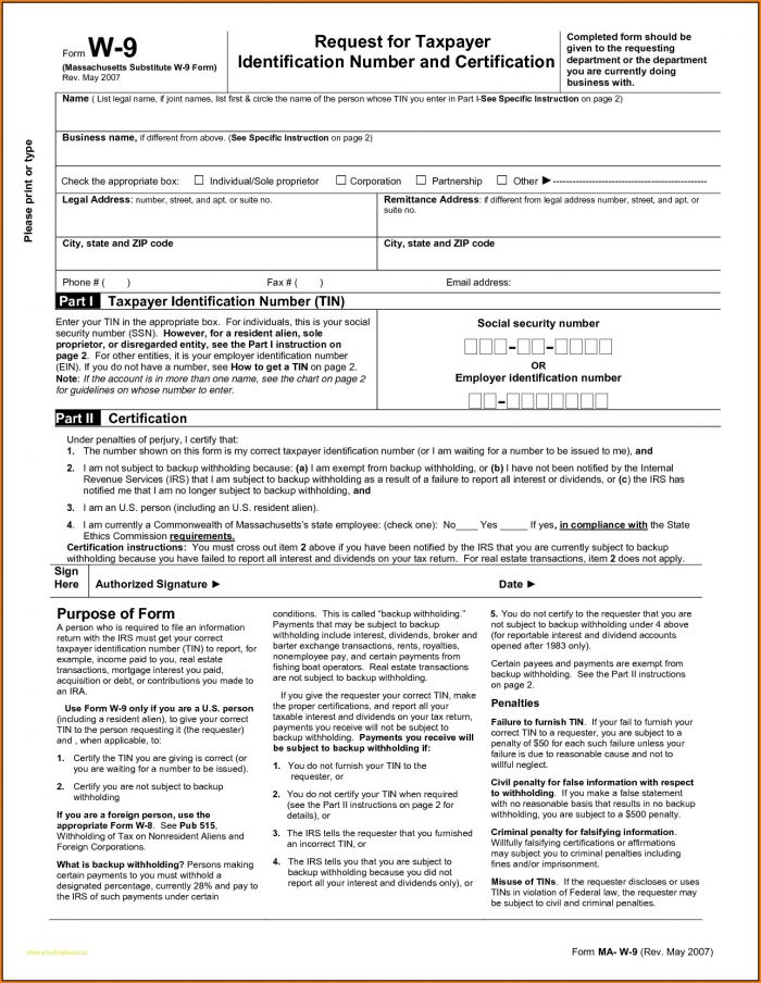 Free W9 Form Form : Resume Examples #qdjVaJQ2Jk
