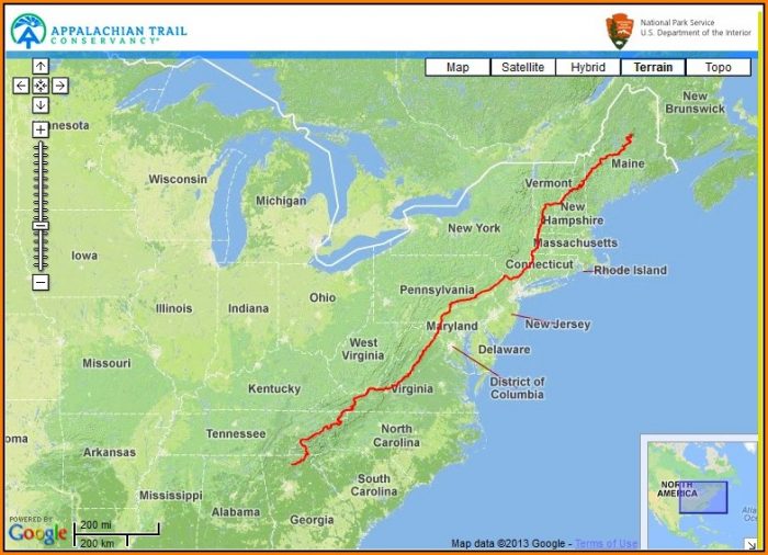 North Georgia Appalachian Trail Map Map Resume Examples Emvk6rkyrx 8074