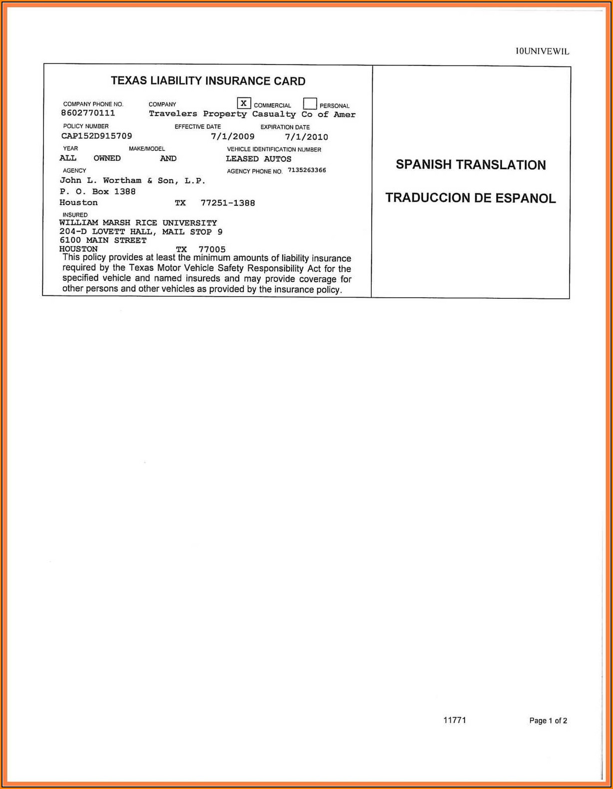 Blank Auto Insurance Card Template Template 1 Resume Examples 