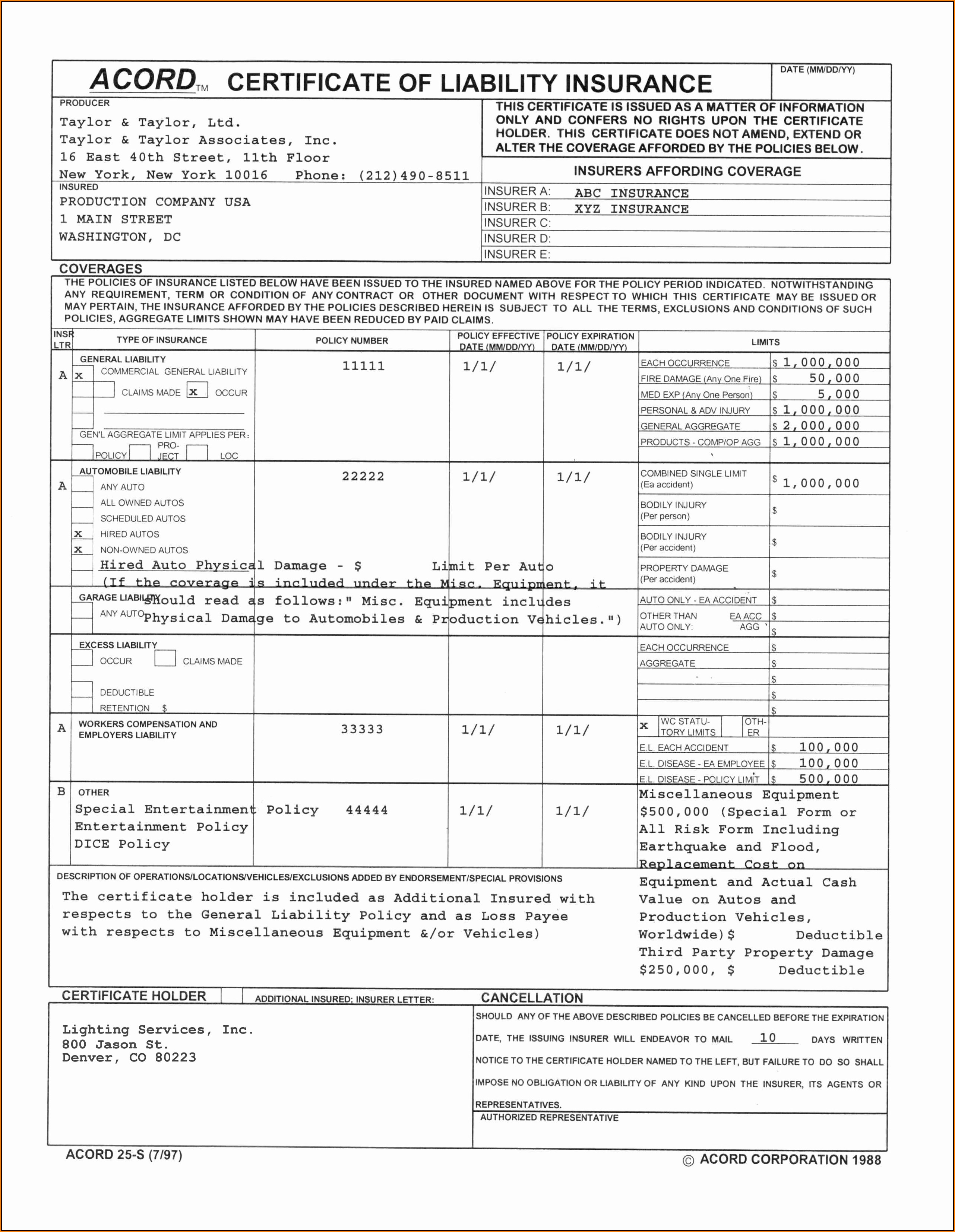 Fillable Acord Forms Online Printable Forms Free Online