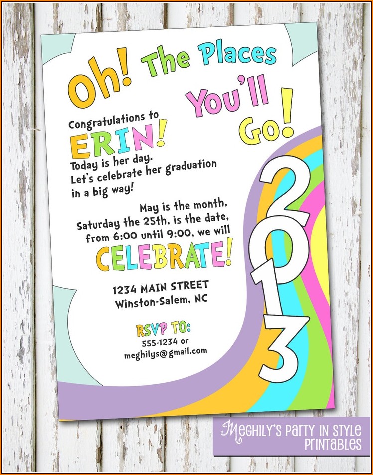 Oh The Places You ll Go Invitation Template Free Template 2 Resume Examples dP9l1oqYRD
