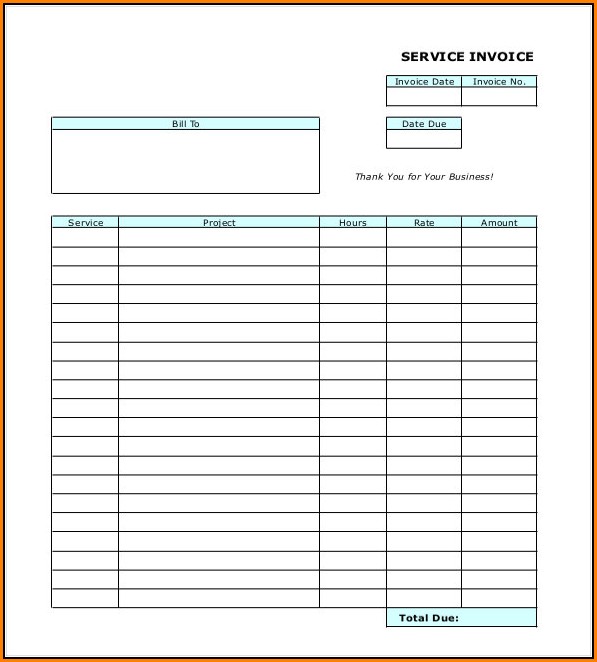 Printable Blank Invoice Template Pdf Template 2 Resume Examples 