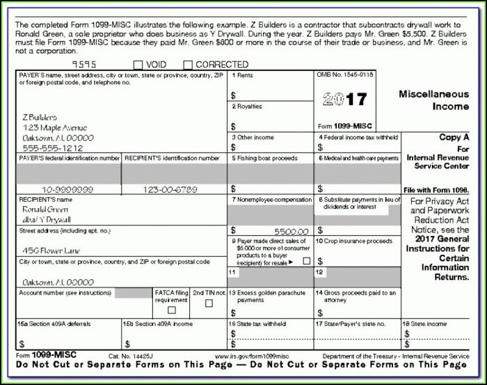 Printable Irs Form 1099 Misc Form : Resume Examples #EZVgyKj9Jk