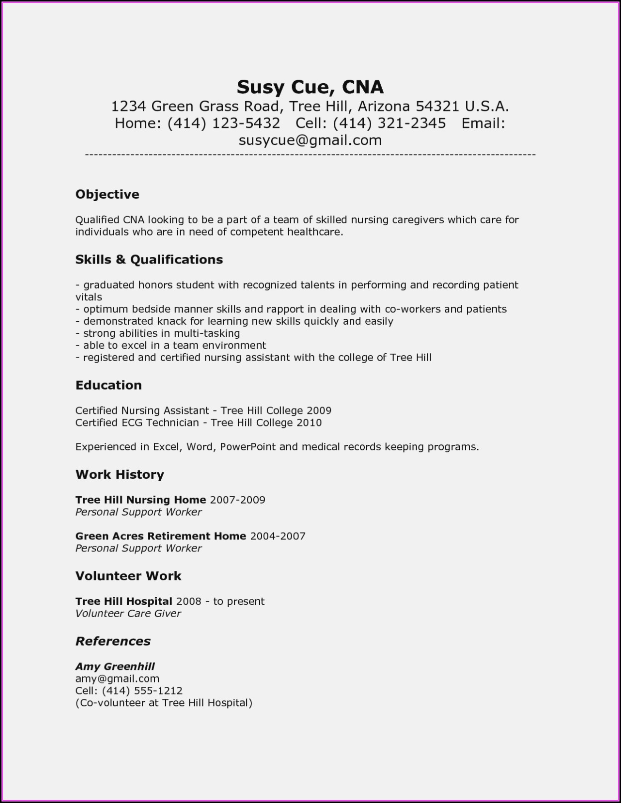 Resume Cna Job Description Resume Resume Examples WjYDWK69KB