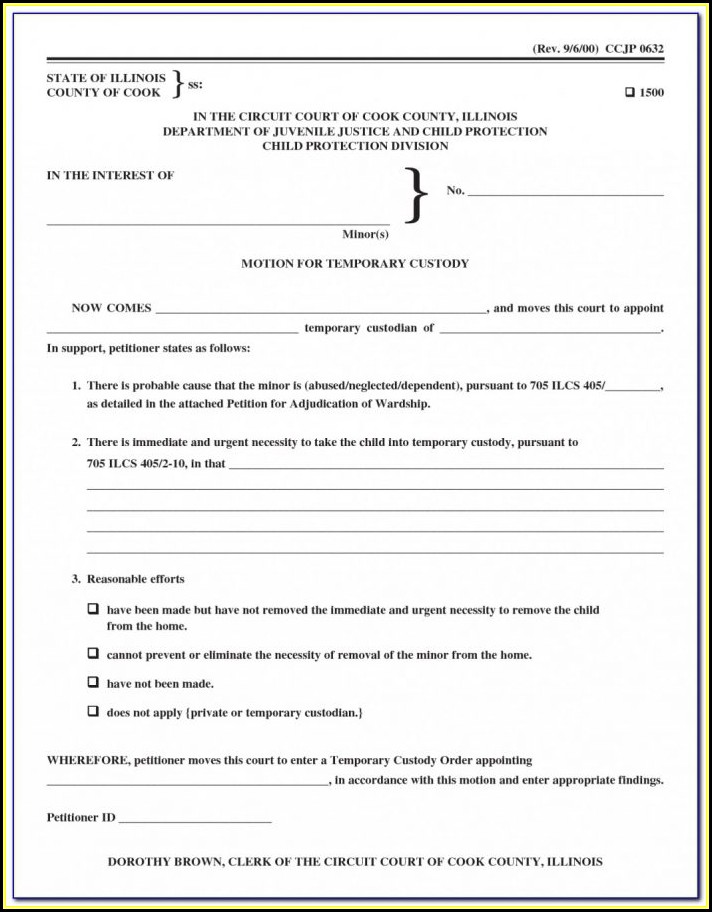 Temporary Child Custody Forms Missouri Form Resume Examples 76YGXGwVoL