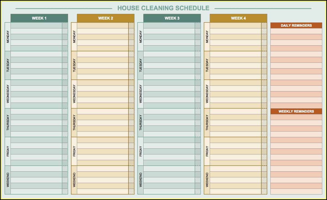 Cleaning Checklist Template Excel Free Download Template 2 Resume 