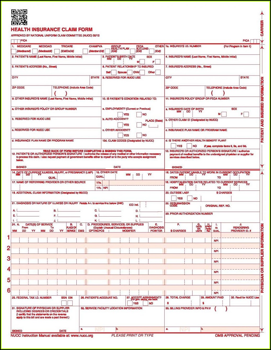 Free Hcfa 1500 Form Form Resume Examples WjYDZMa2KB