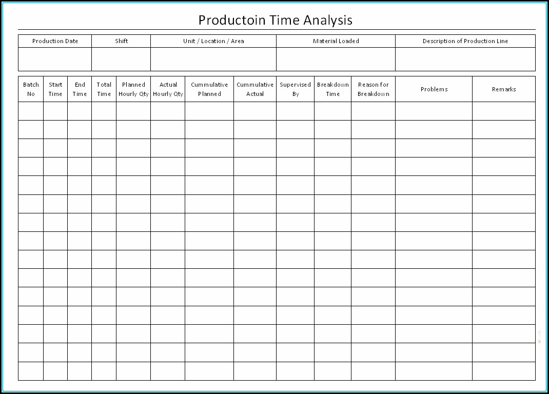 Time Study Format Excel Template 1 Resume Examples P32E1lR2J8