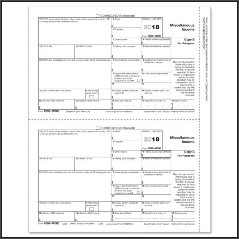 Template For 1099 Misc Microsoft Word 2023 Template Printable