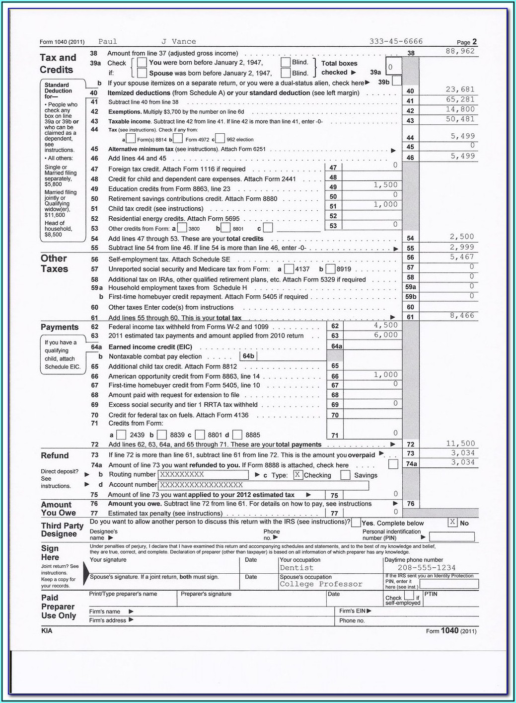 Printable Federal 1040ez Form Printable Forms Free Online