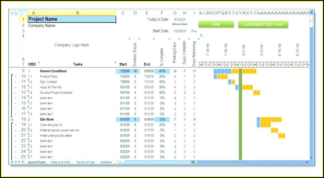  Resource Planning Excel Template For Multiple Projects 