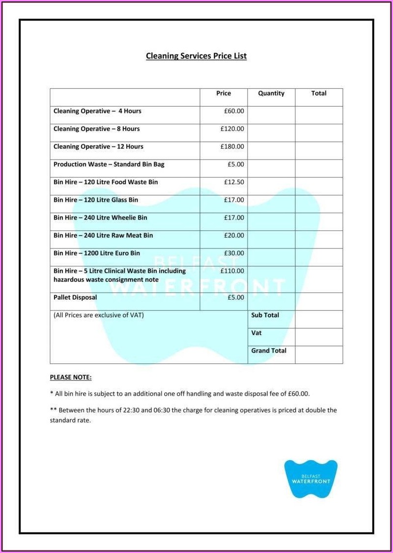 House Cleaning Estimate Template Template 1 Resume Examples 0g27P8b9Pr