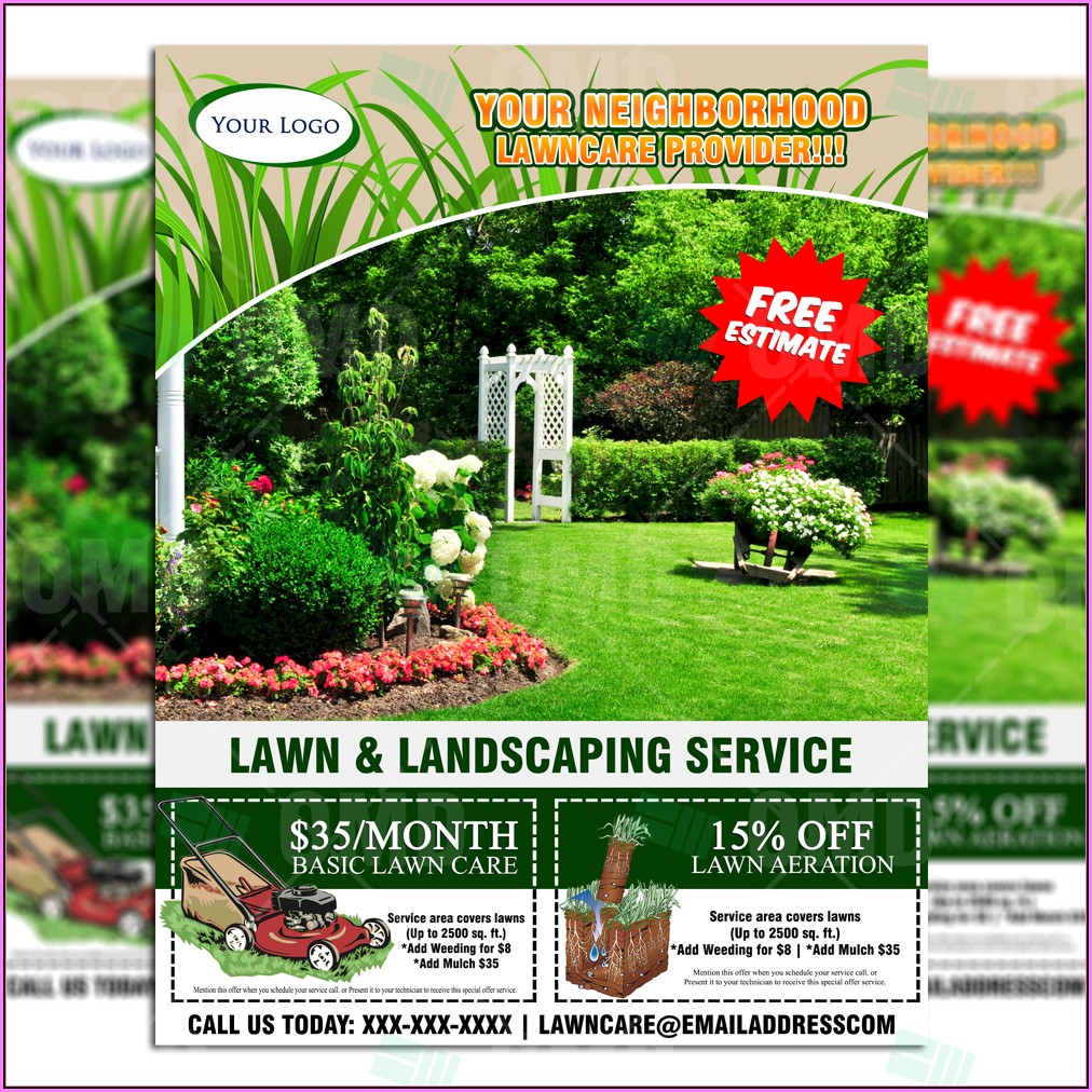 Landscaping Flyer Templates Word Template 1 Resume Examples 1ZV8Rqe93X