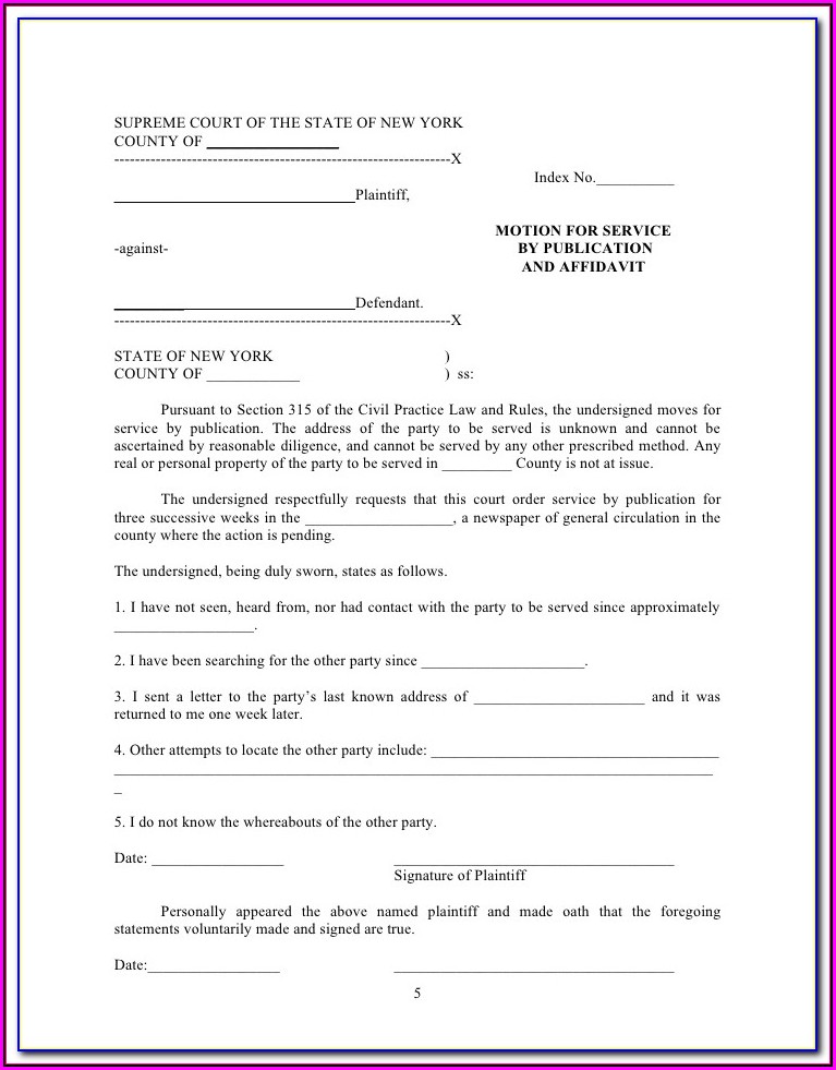 New York City Uncontested Divorce Forms Form Resume Examples 