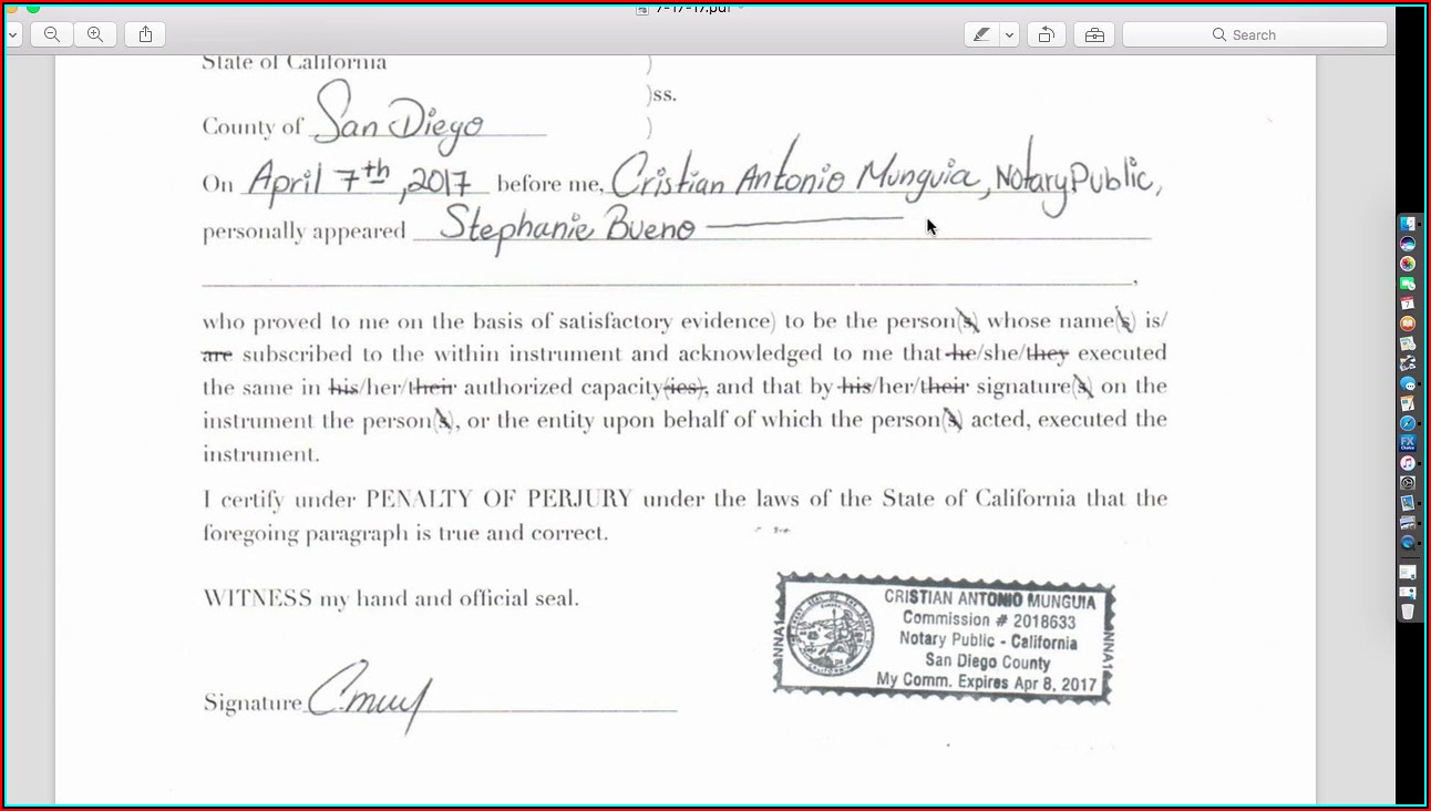 California Notary Acknowledgment 2018 Form Resume Examples emVKlgM2rX