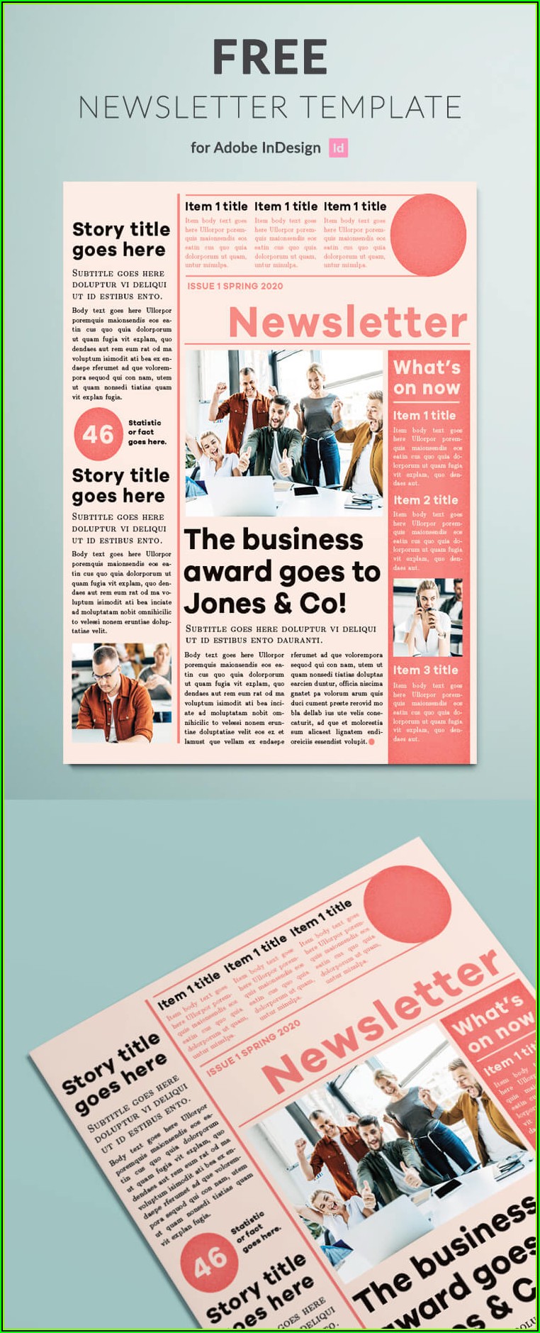  Adobe Indesign Newsletter Templates Free Download Template 2 Resume 