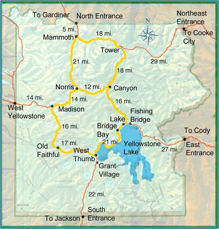 West Yellowstone National Park Map London Top Attractions Map