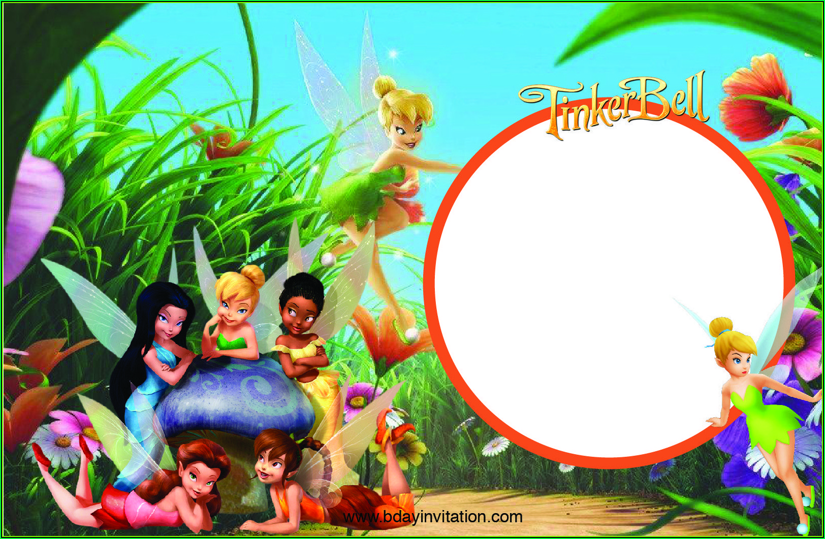 Tinkerbell Invitation Templates Template 2 Resume Examples E4Y4ypqVlB