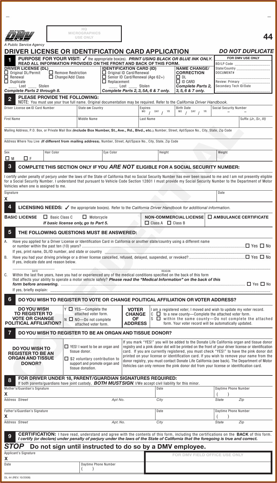 California Dmv Registration Form 262 Form Resume Examples e79QBBkYkQ