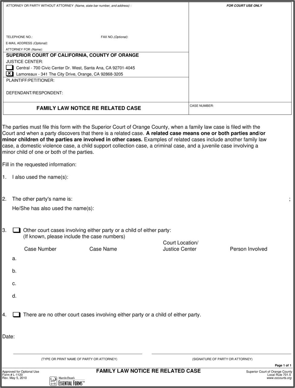 Small Claims Forms Orange County Florida Form Resume Examples 