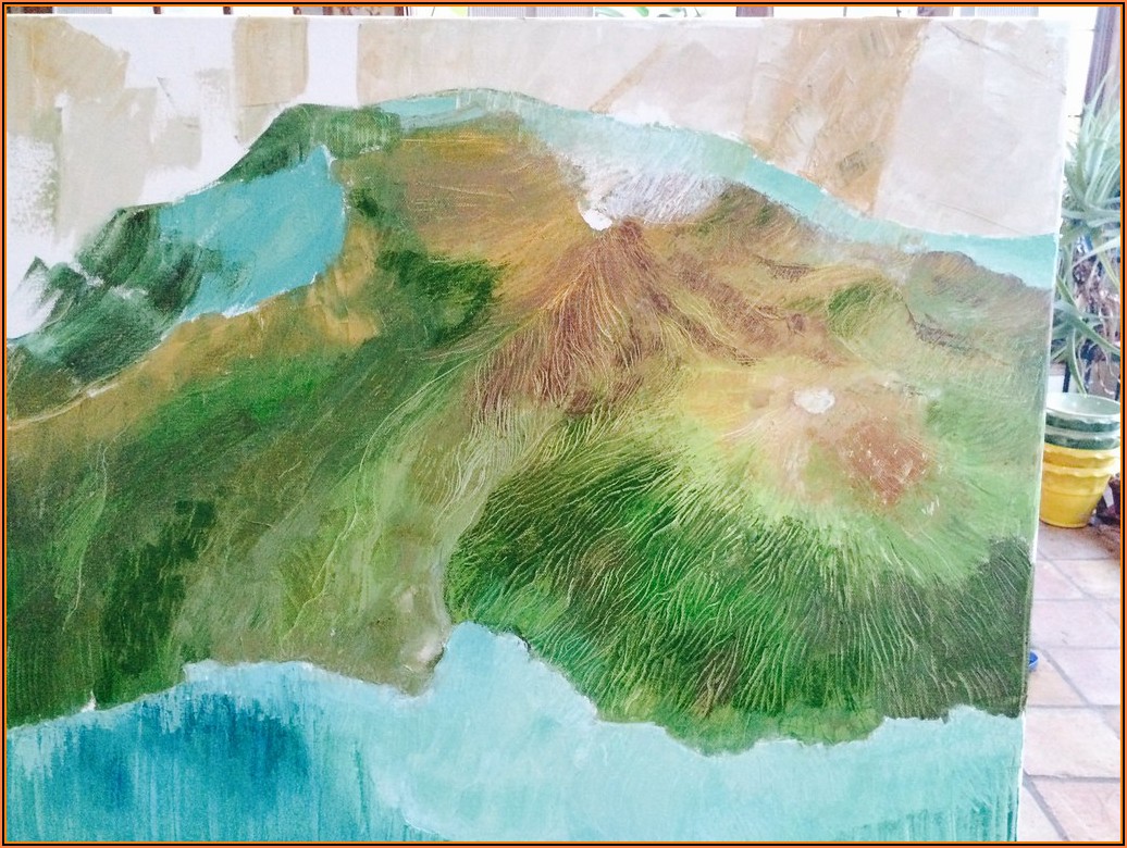 Hawaii Volcano Topographic Map Map Resume Examples N49mqGL9Zz