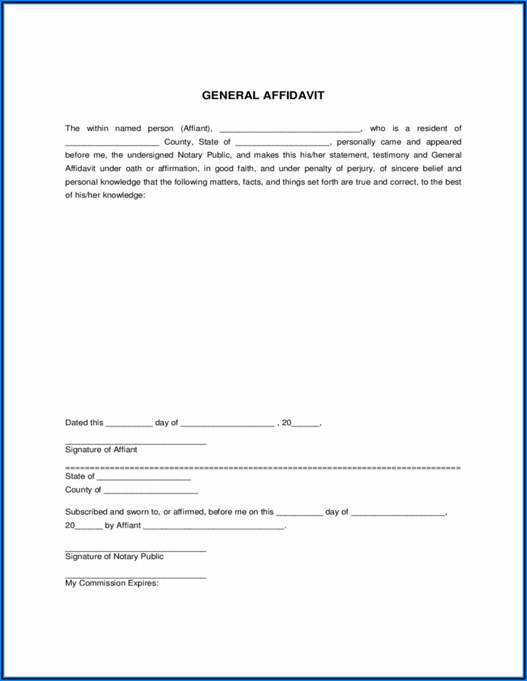 Free California General Affidavit Form Form Resume Examples pv9wXXpGY7