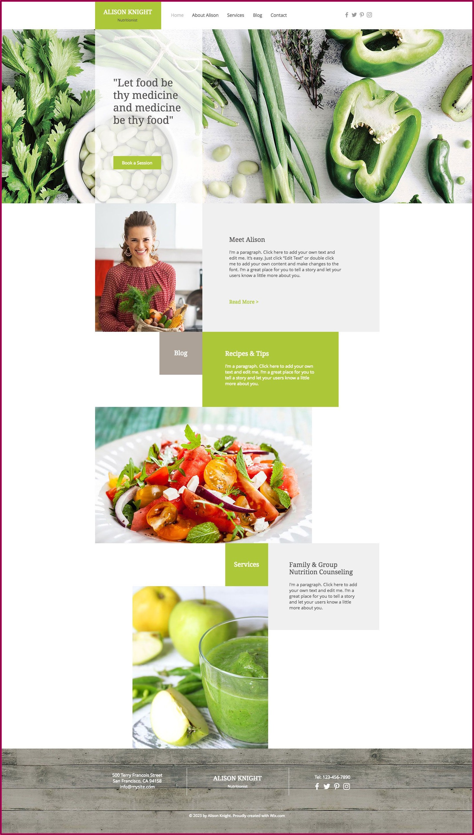 Dietitian Website Free Templates Template 1 Resume Examples Wk9y6m57Y3