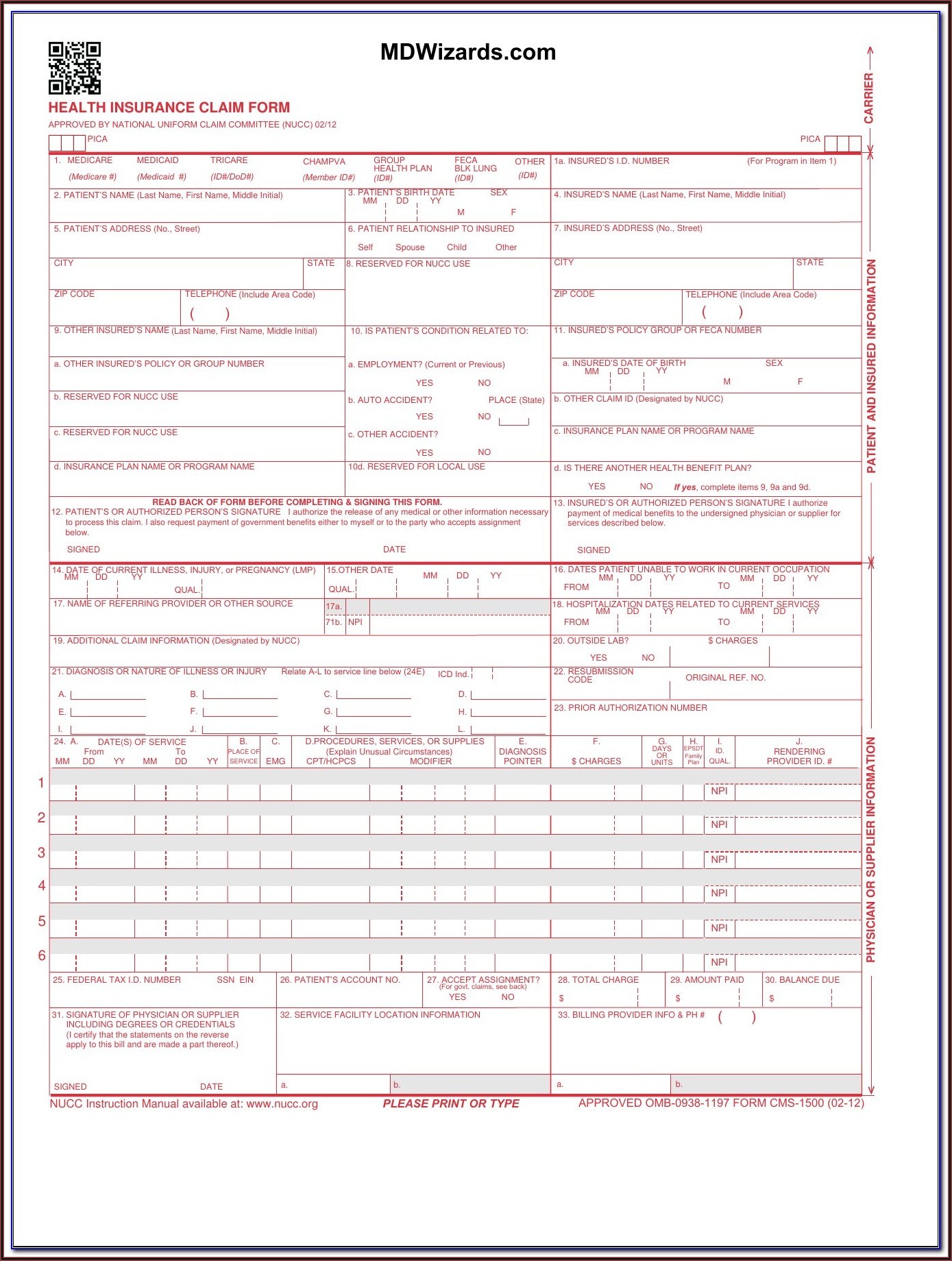 What Is Hcfa 1500 Form Form Resume Examples dP9l78nk2R