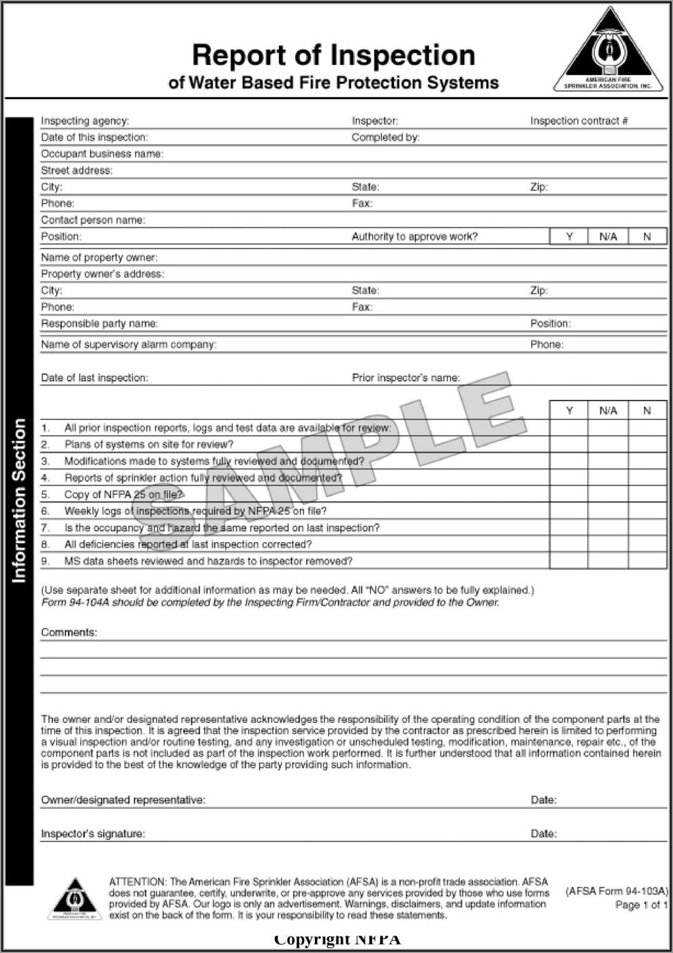 Nfpa 25 Fire Pump Inspection Form Form Resume Examples ojYqbvv4Vz