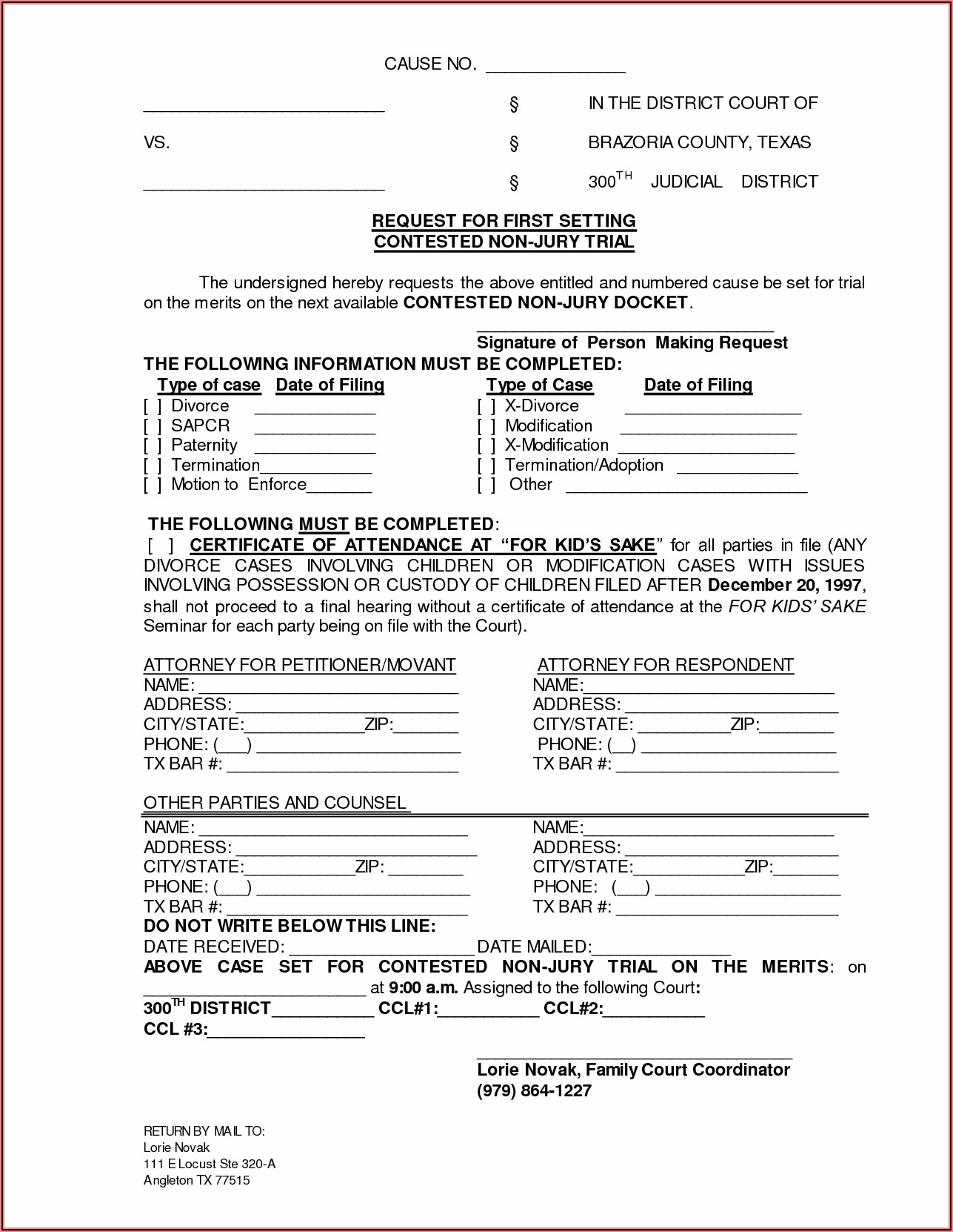 Texas Motion To Enforce Divorce Decree Form Form Resume Examples 