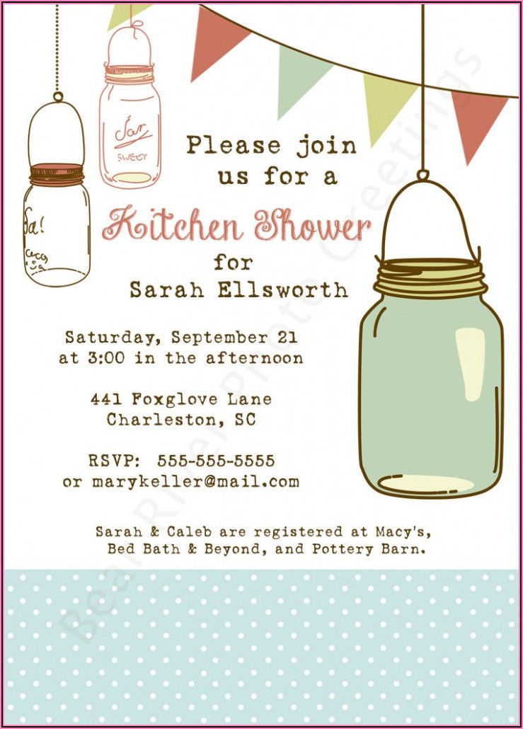 Free Printable Mason Jar Wedding Shower Invitations Invitations