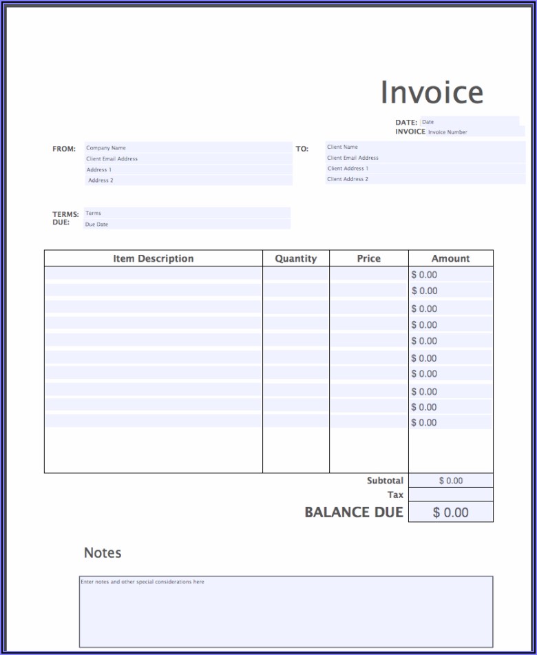 Invoice Template Printable Free Template 2 Resume Examples WjYDOvKk9K