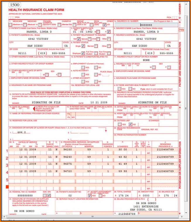 Form Hcfa 1500 Form Resume Examples 4x2v1DQV5l