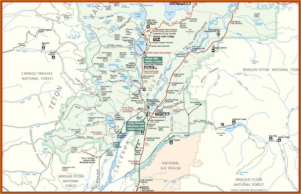 Map Of Yellowstone And Grand Tetons - map : Resume Examples #0g27lEx9Pr