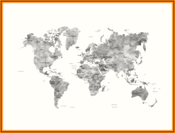 Atlas World Map With Countries And Capitals - map : Resume Examples # ...