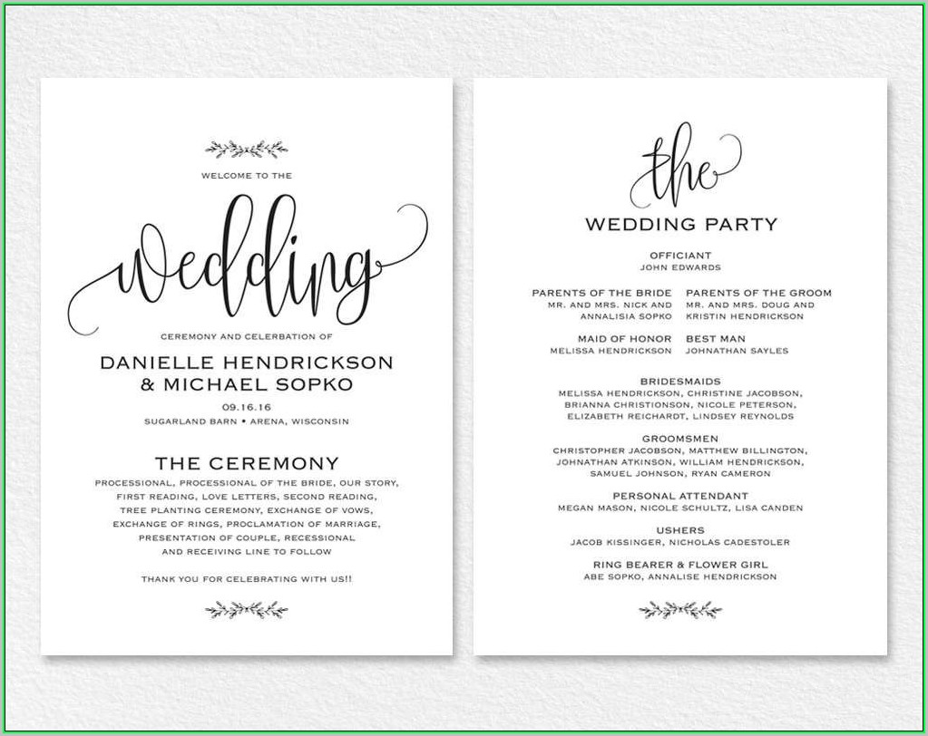 Free Rustic Printable Wedding Invitation Templates For Word