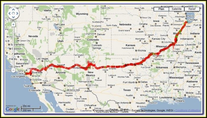 Map Of Historic Route 66 In Illinois - map : Resume Examples #Wk9yyK793D