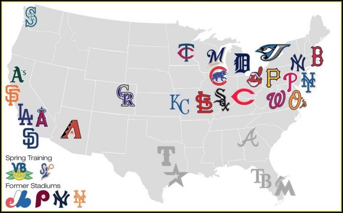 Map Of Mlb Stadiums In Usa - map : Resume Examples #nO9bN1L94D