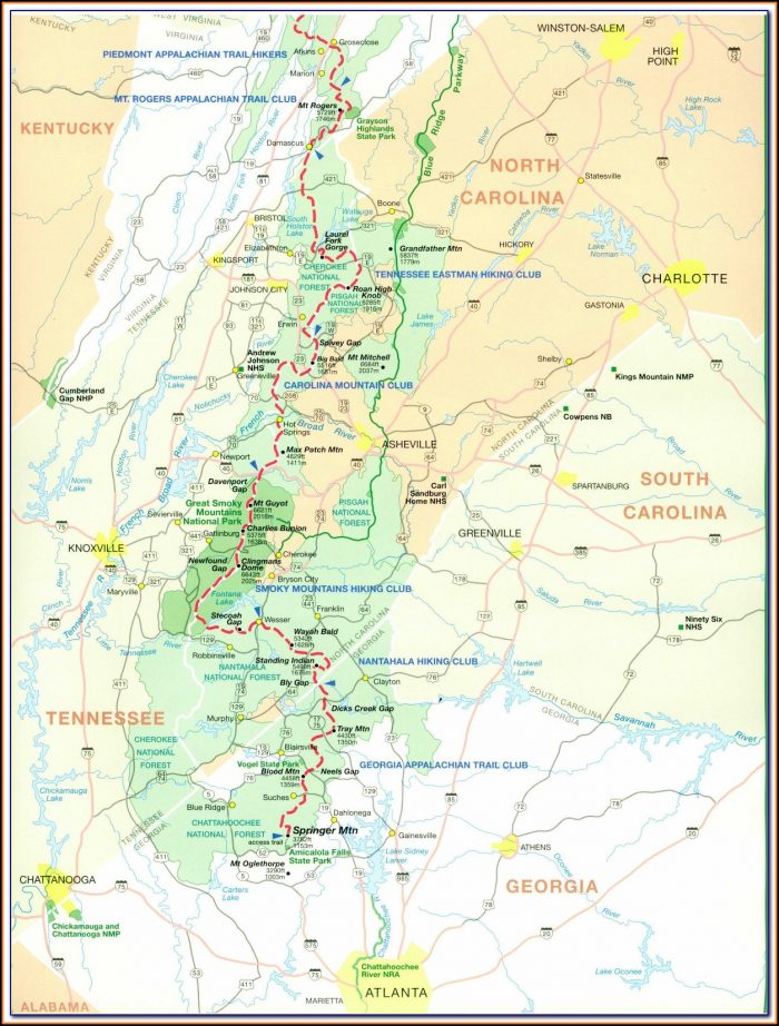 North Georgia Trail Maps - map : Resume Examples #MoYopoLVZB