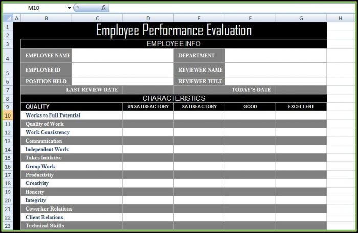 Free Medical Office Employee Evaluation Forms - Form : Resume Examples ...