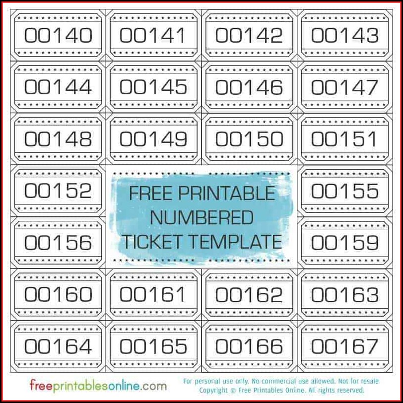  Raffle Ticket Template Excel Free Template 1 Resume Examples 