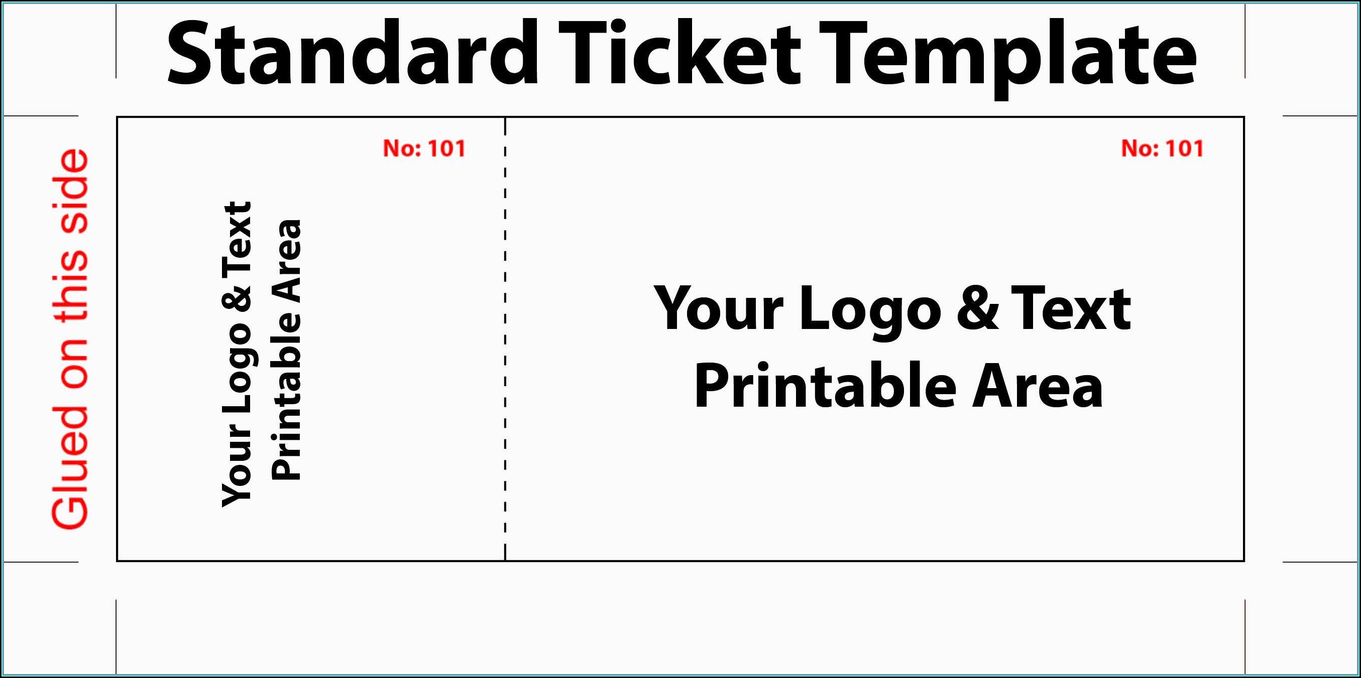 Free Ticket Template Printable - Printable Templates Free