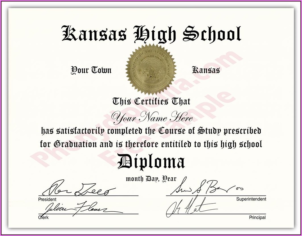 Free Editable High School Diploma Templates Template 1 Resume 