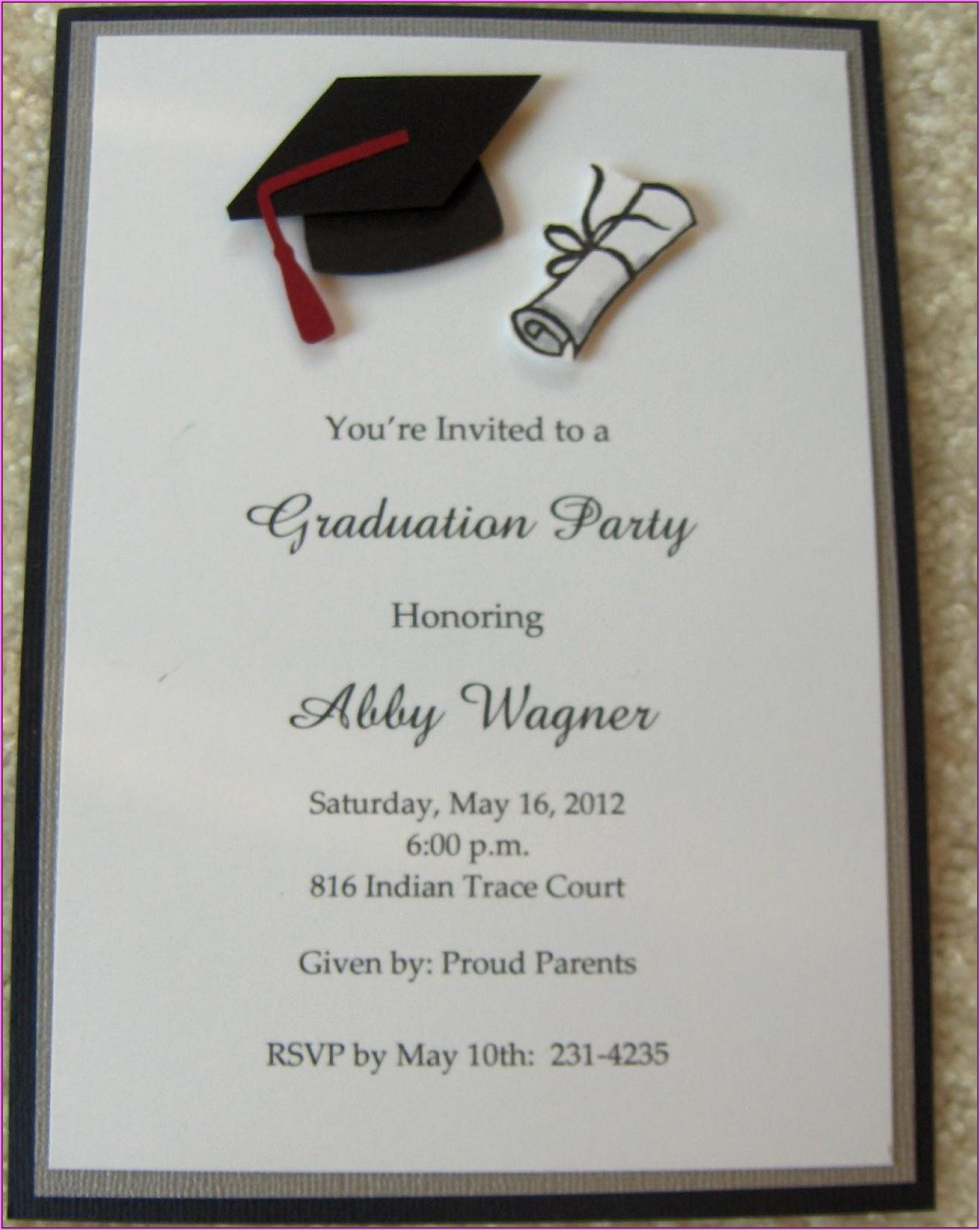  Free Printable Graduation Party Invitation Templates For Word 