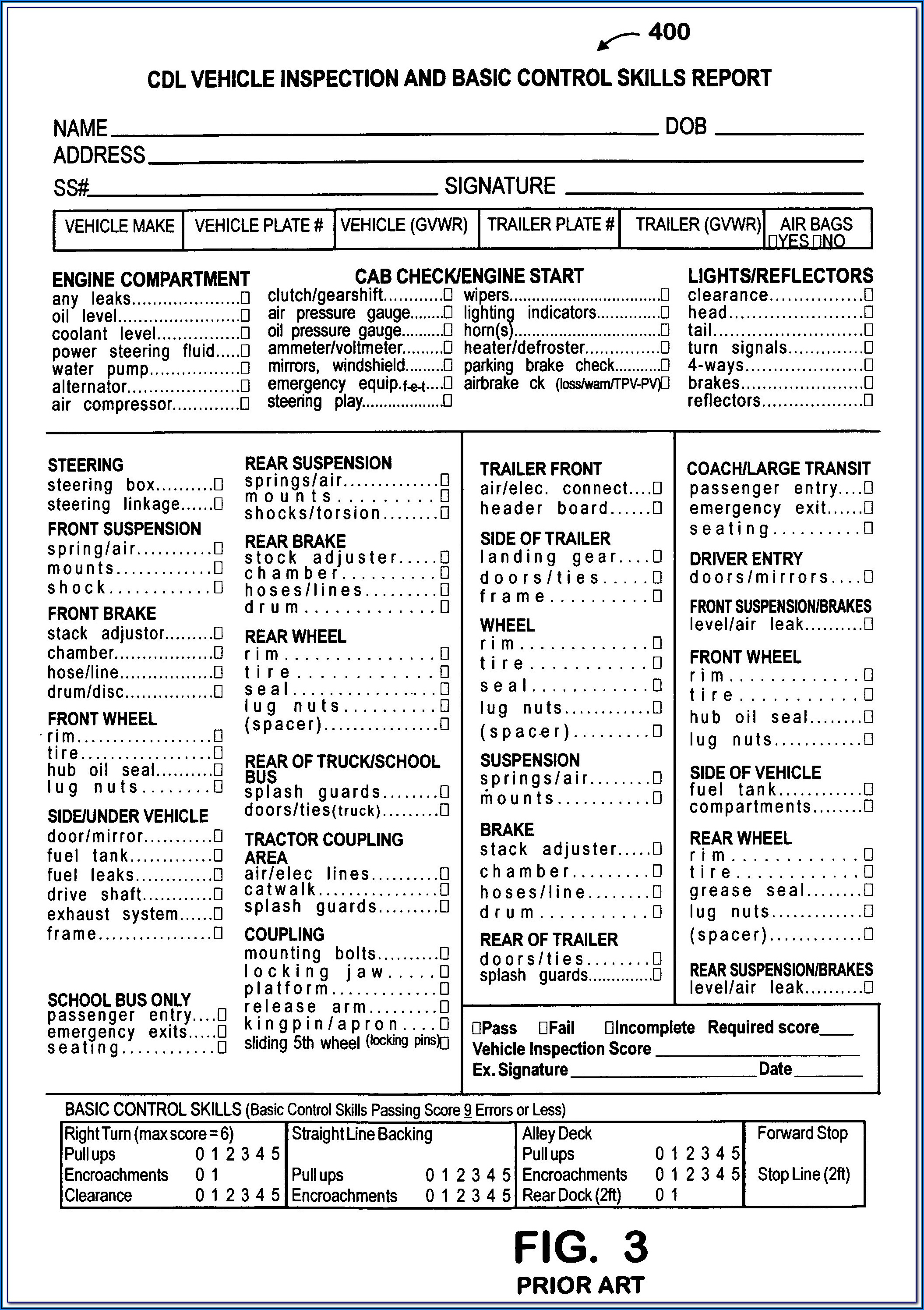 Ca Cdl Pre Trip Inspection Checklist Form Form Resume Examples Vrogue