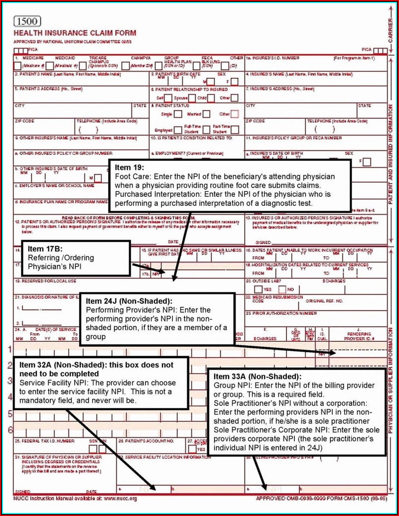 Medicare Claim Form 1500 Instructions Form Resume Examples Moyoa0w12z 