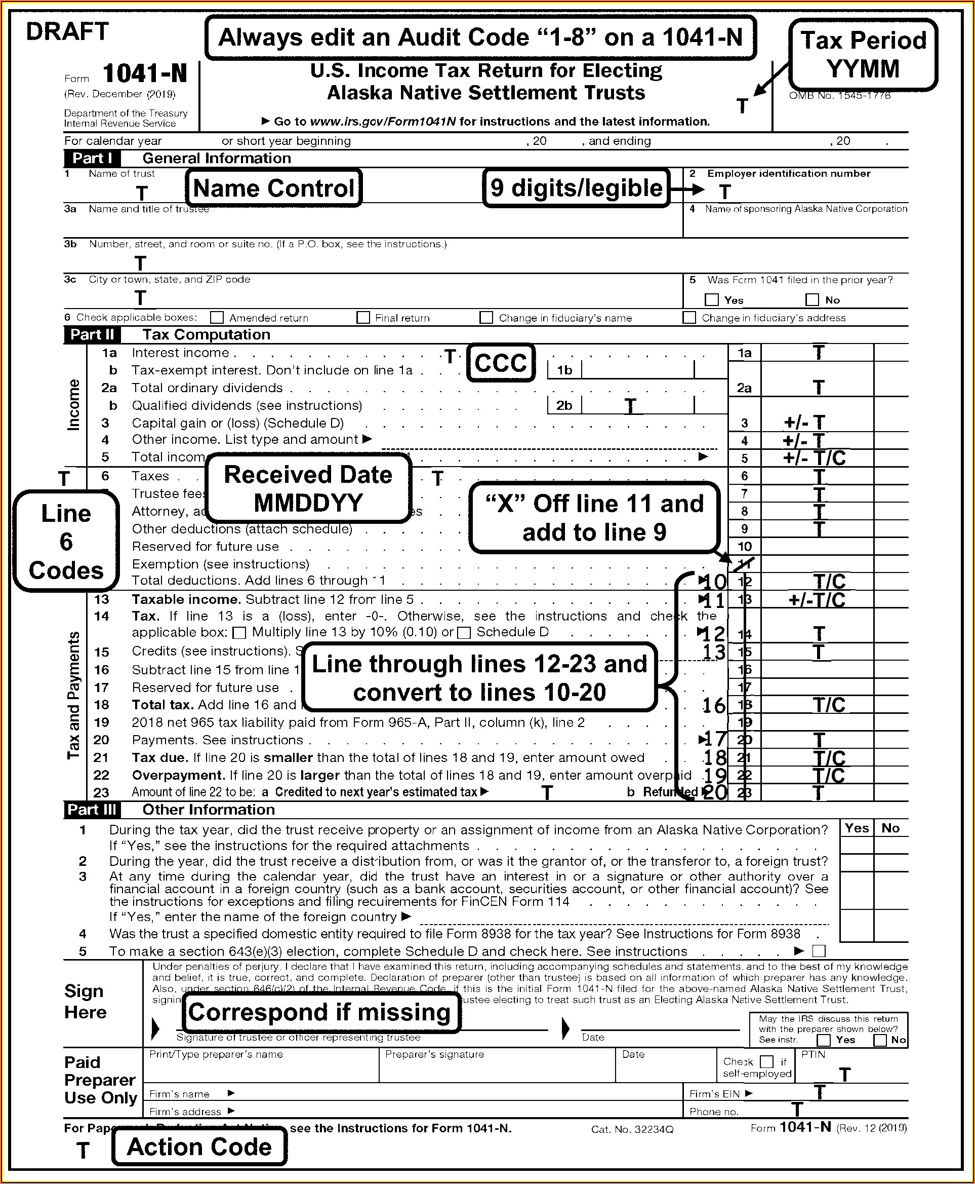 Irs Form 1041 Download Fillable Pdf Or Fill Online Us