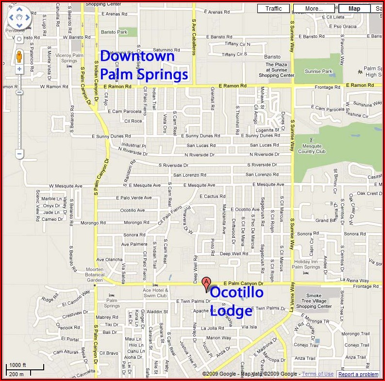 Map Of Downtown Palm Springs Hotels - map : Resume Examples #n49mrpeYZz
